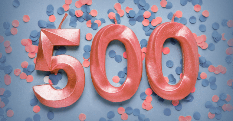 500 for 500 - Latest News Cover